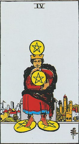 quatre de denier carte tarot